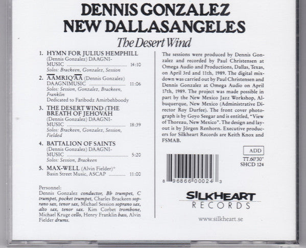 Dennis Gonzalez New Dallasangeles ~ The Desert Wind (Vinyl) - Djungel & Jazz