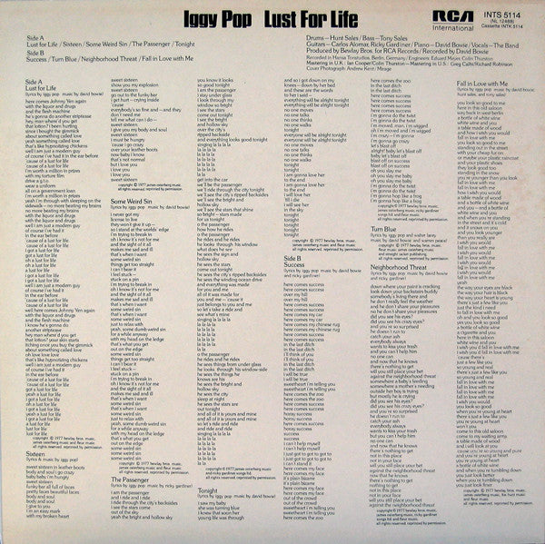 Iggy Pop ~ Lust For Life (Vinyl) - Djungel & Jazz