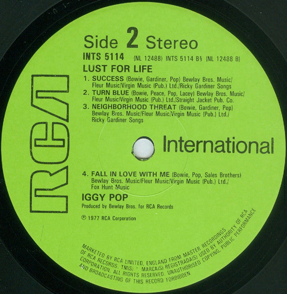 Iggy Pop ~ Lust For Life (Vinyl) - Djungel & Jazz