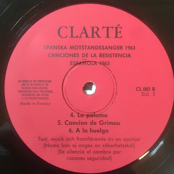 Chicho Sánchez Ferlosio ~ Canciones De La Resistencia Española Año 1963 (Vinyl) - Djungel & Jazz