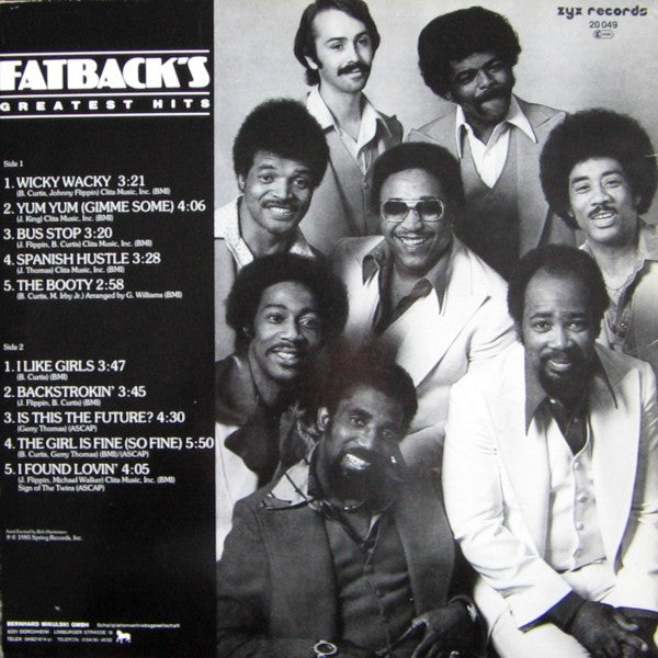 Fatback* : Fatback's Greatest Hits (LP, Comp)