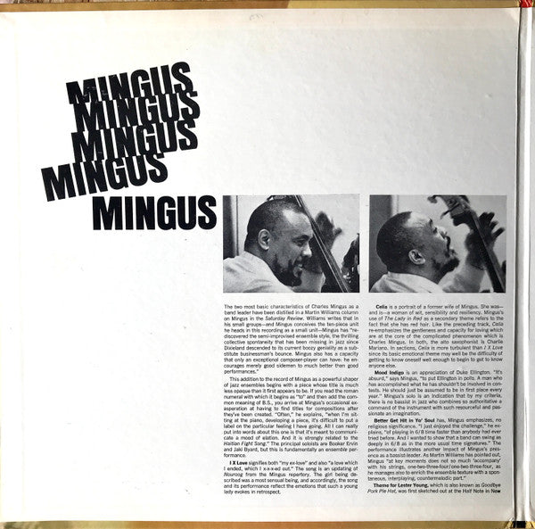 Charles Mingus ~ Mingus Mingus Mingus Mingus Mingus (Vinyl) - Djungel & Jazz