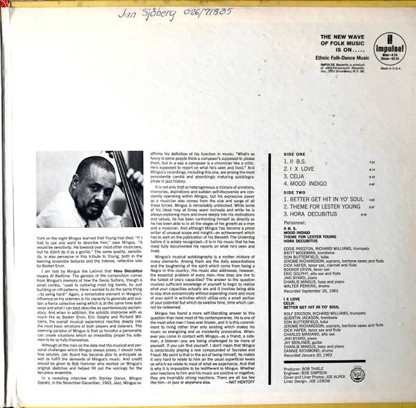 Charles Mingus ~ Mingus Mingus Mingus Mingus Mingus (Vinyl) - Djungel & Jazz