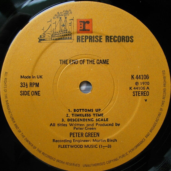 Peter Green ~ The End Of The Game (Vinyl) - Djungel & Jazz