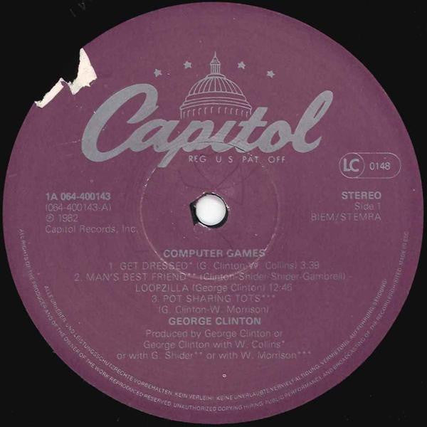 George Clinton : Computer Games (LP, Album, Pur)