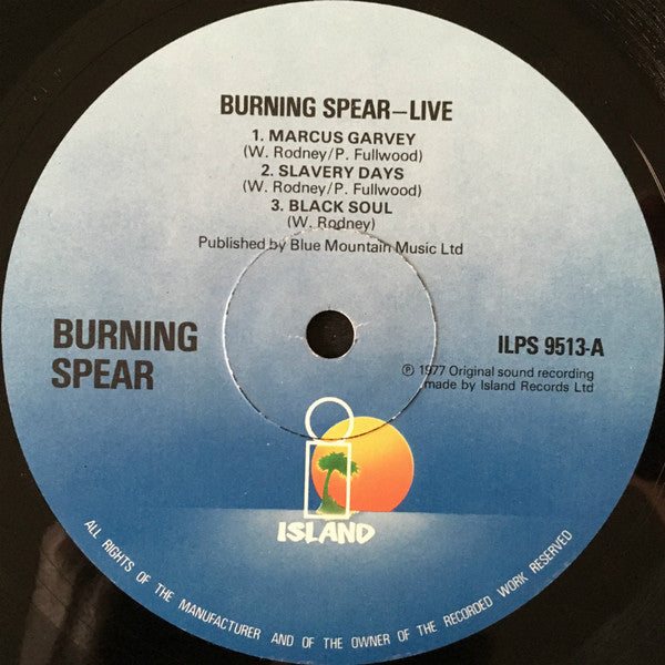 Burning Spear ~ Live (Vinyl) - Djungel & Jazz
