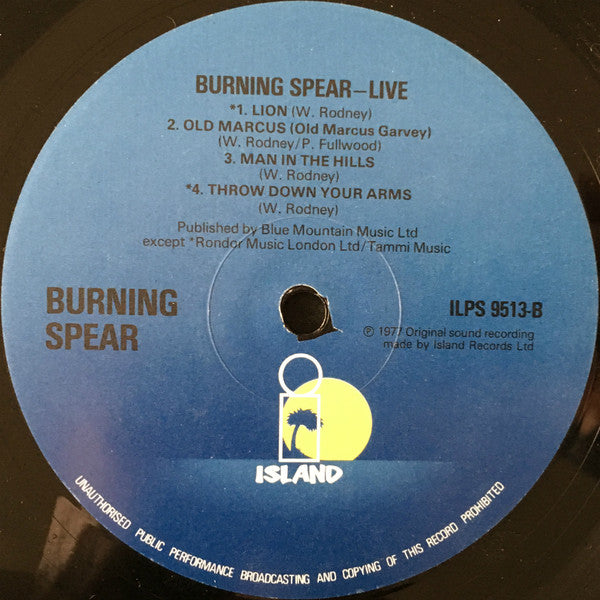 Burning Spear ~ Live (Vinyl) - Djungel & Jazz