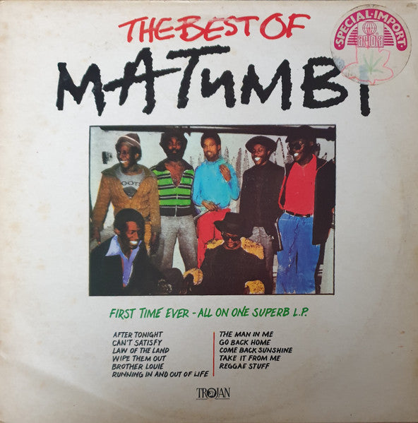 Matumbi ~ The Best Of Matumbi (Vinyl) - Djungel & Jazz