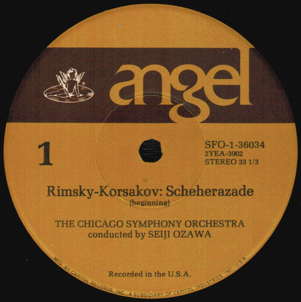 Rimsky-Korsakov, Borodin, Seiji Ozawa, Chicago Symphony Orchestra ~ Scheherazade / Polovtsian Dances From "Prince Igor" (Vinyl) - Djungel & Jazz