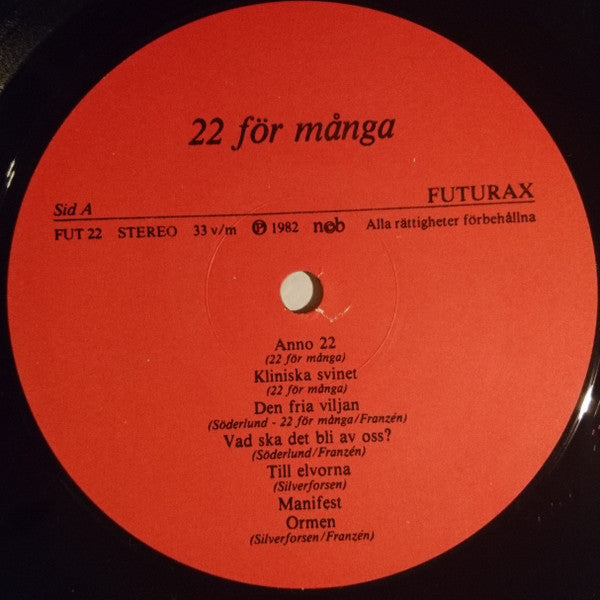 22 För Många ~ 22 För Många (Vinyl) - Djungel & Jazz