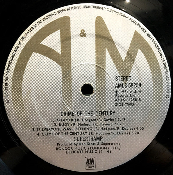 Supertramp ~ Crime Of The Century (Vinyl) - Djungel & Jazz