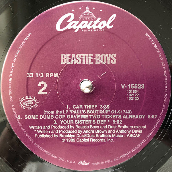 Beastie Boys ~ An Exciting Evening At Home With Shadrach, Meshach And Abednego (Vinyl) - Djungel & Jazz