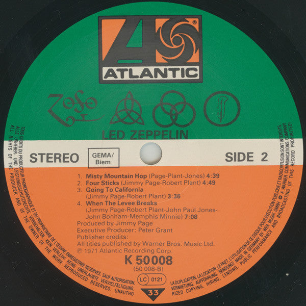 Led Zeppelin ~ Untitled (Vinyl) - Djungel & Jazz