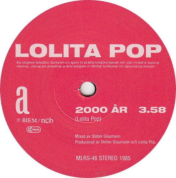 Lolita Pop ~ 2000 År (Vinyl) - Djungel & Jazz
