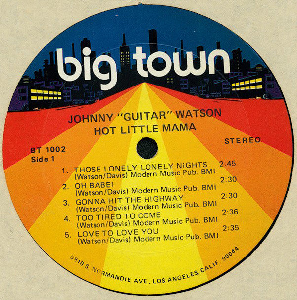 Johnny "Guitar" Watson* : Hot Little Mama (LP, Comp)
