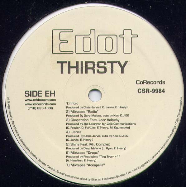 Edot* : Thirsty (12", EP)