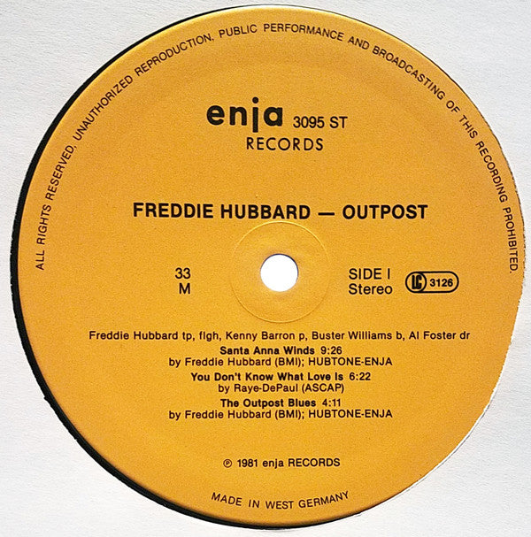Freddie Hubbard ~ Outpost (Vinyl) - Djungel & Jazz