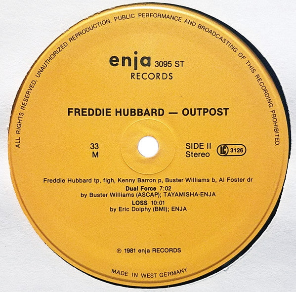Freddie Hubbard ~ Outpost (Vinyl) - Djungel & Jazz