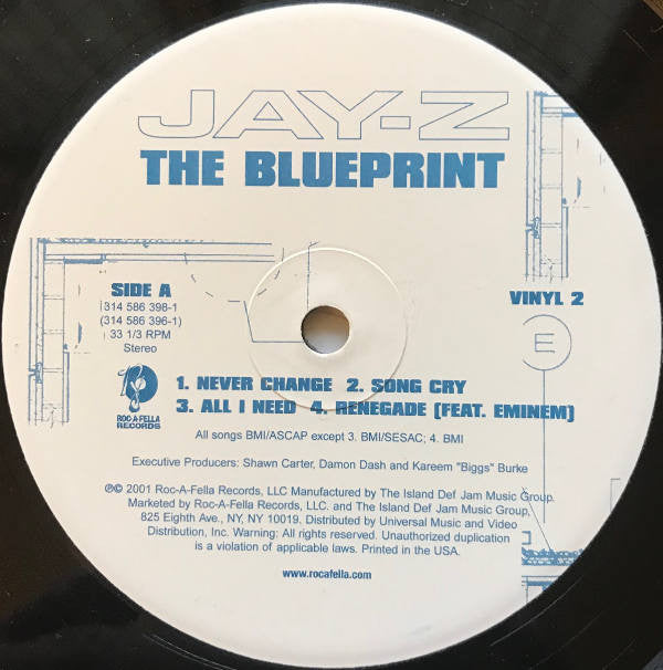Jay-Z : The Blueprint (2xLP, Album, Gat)