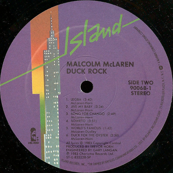 Malcolm McLaren ~ Duck Rock (Vinyl) - Djungel & Jazz