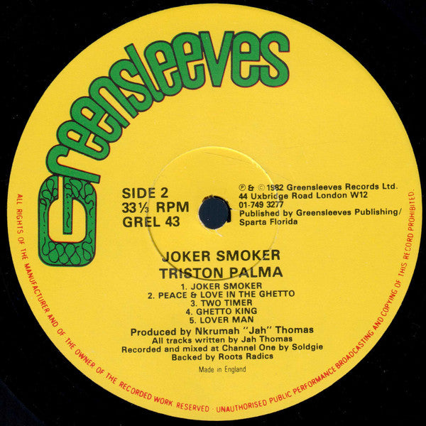 Tristan Palmer : Joker Smoker (LP, Album)