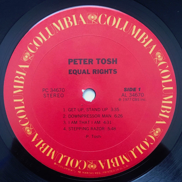 Peter Tosh : Equal Rights (LP, Album, Pit)