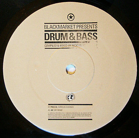 Nicky Blackmarket ~ Blackmarket Presents: Drum & Bass (Vinyl) - Djungel & Jazz