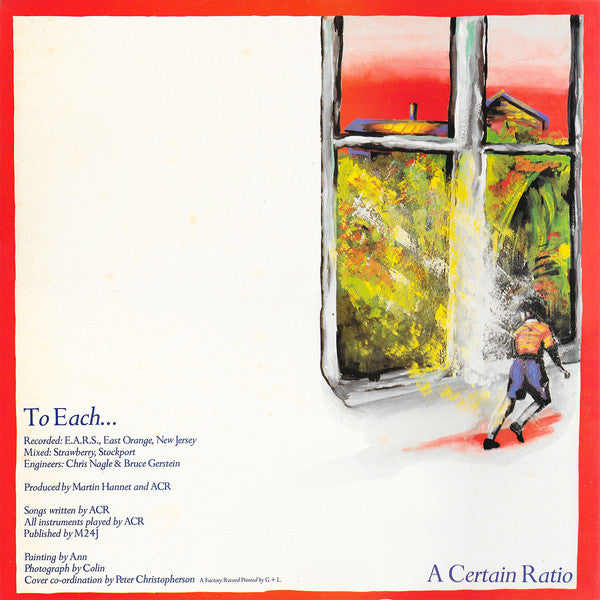 A Certain Ratio ~ To Each... (Vinyl) - Djungel & Jazz