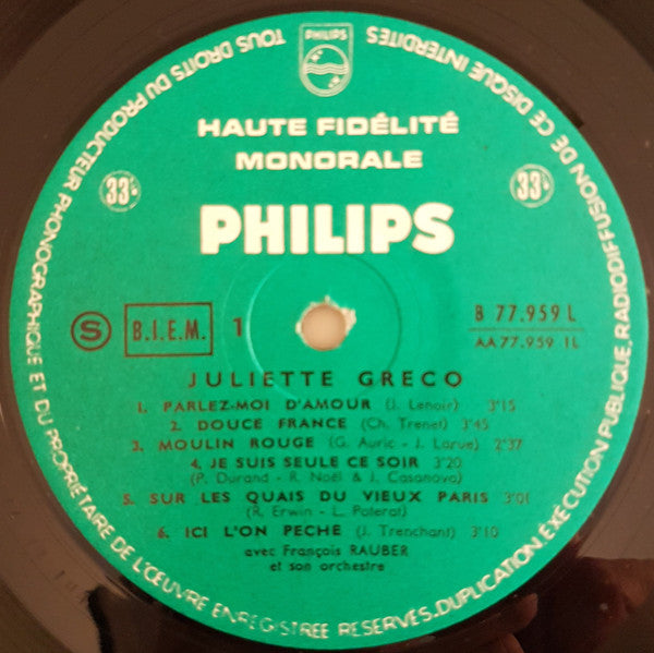Juliette Gréco ~ Les Grandes Chansons (Vinyl) - Djungel & Jazz