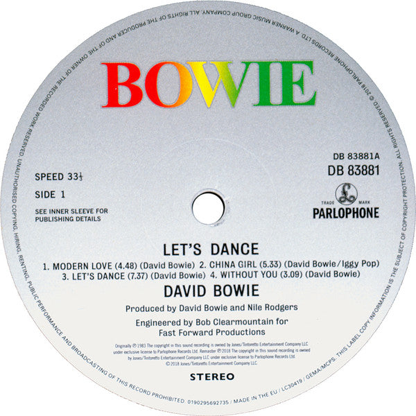 David Bowie ~ Let's Dance (Vinyl) - Djungel & Jazz