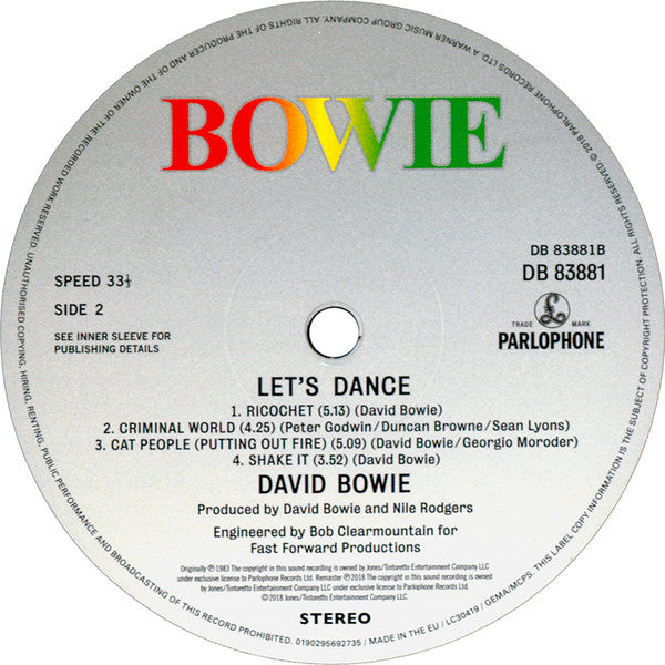 David Bowie ~ Let's Dance (Vinyl) - Djungel & Jazz
