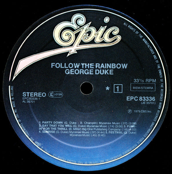 George Duke ~ Follow The Rainbow (Vinyl) - Djungel & Jazz
