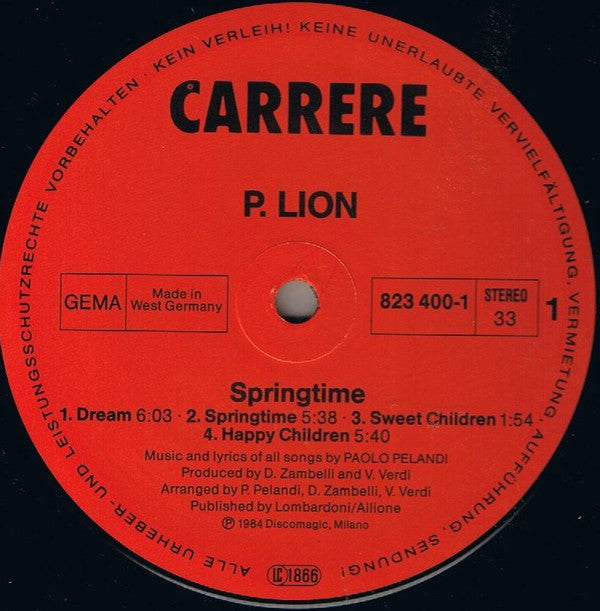 P. Lion ~ Springtime (Vinyl) - Djungel & Jazz