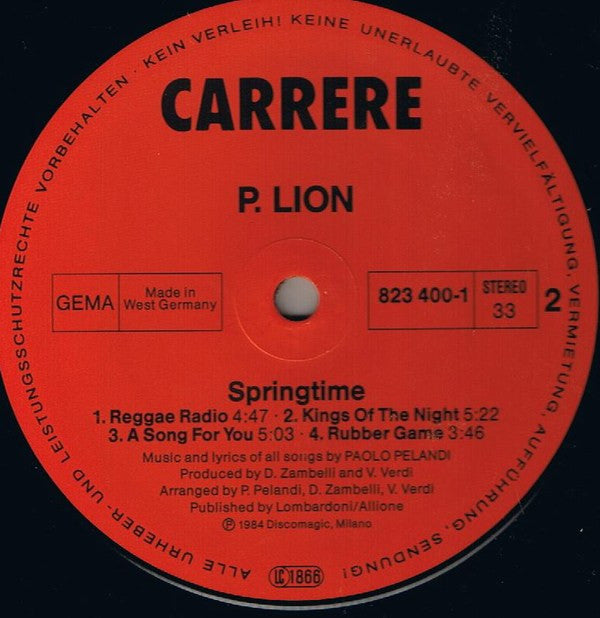 P. Lion ~ Springtime (Vinyl) - Djungel & Jazz