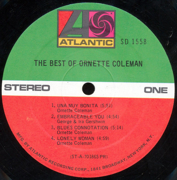 Ornette Coleman ~ The Best Of Ornette Coleman (Vinyl) - Djungel & Jazz
