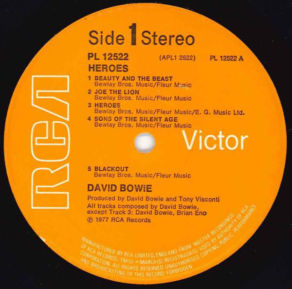David Bowie ~ "Heroes" (Vinyl) - Djungel & Jazz