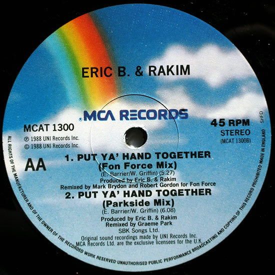 Eric B. & Rakim ~ The Microphone Fiend + Put Your Hands Together (Vinyl) - Djungel & Jazz
