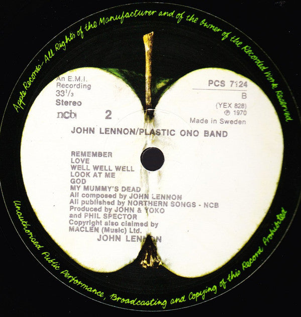 John Lennon / Plastic Ono Band ~ John Lennon / Plastic Ono Band (Vinyl) - Djungel & Jazz