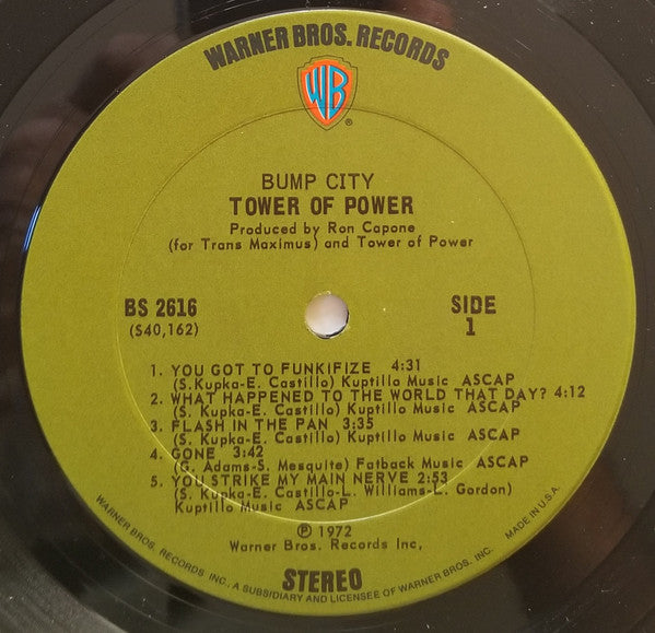 Tower Of Power ~ Bump City (Vinyl) - Djungel & Jazz