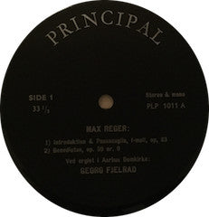 Georg Fjelrad ~ Max Reger (Vinyl) - Djungel & Jazz