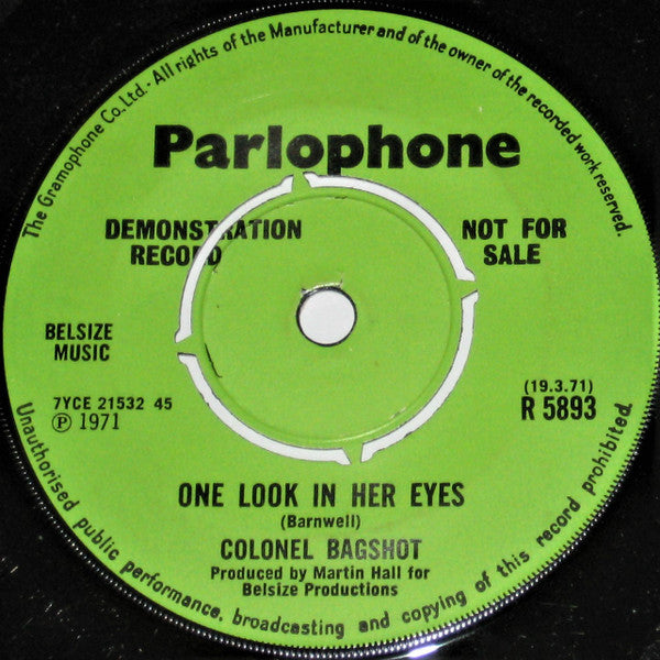 Colonel Bagshot : Georgia Fireball (7", Promo)