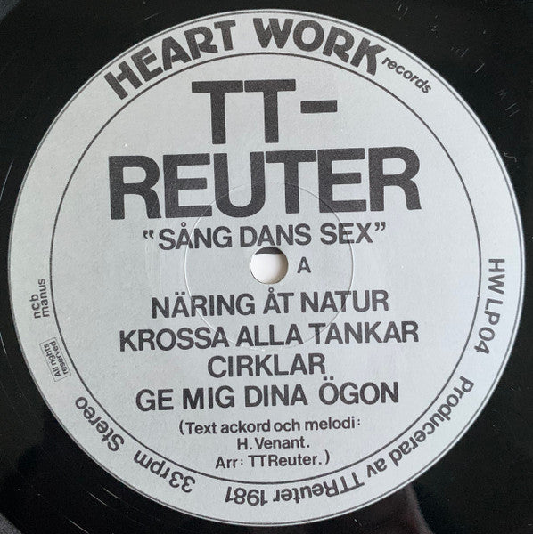 TT-Reuter ~ Sång Dans Sex (Vinyl) - Djungel & Jazz