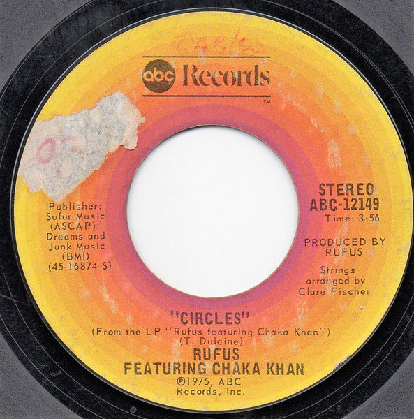 Rufus Featuring Chaka Khan* : Sweet Thing (7", Single, Styrene)