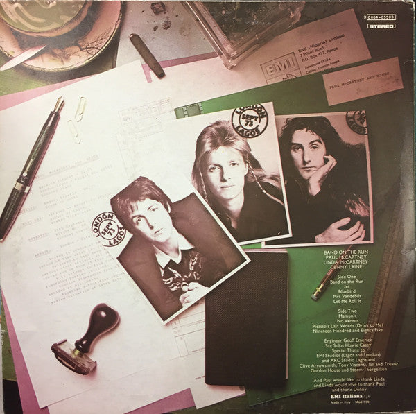 Paul McCartney & Wings ~ Band On The Run (Vinyl) - Djungel & Jazz