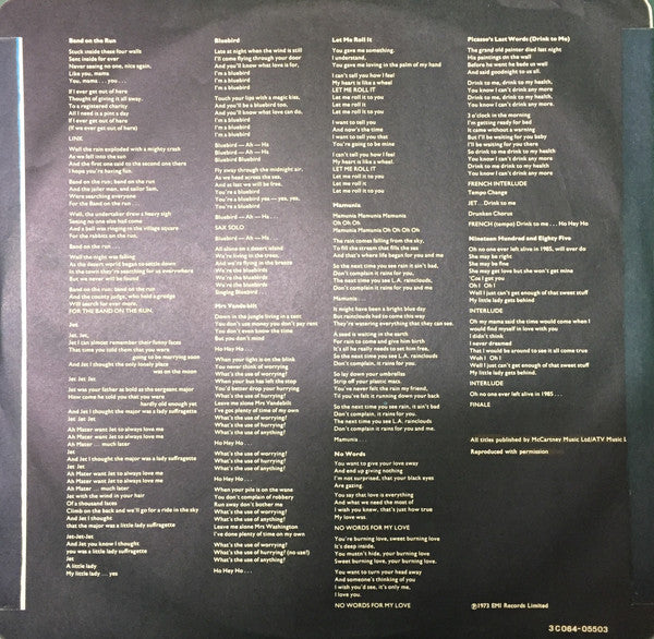 Paul McCartney & Wings ~ Band On The Run (Vinyl) - Djungel & Jazz