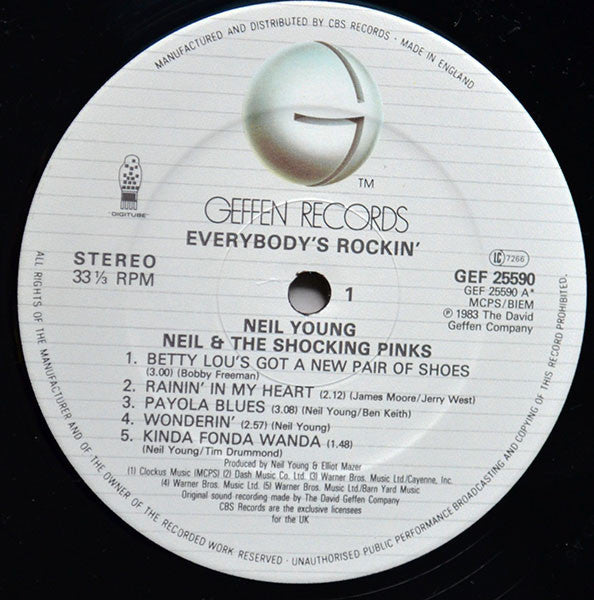 Neil Young & The Shocking Pinks ~ Everybody's Rockin' (Vinyl) - Djungel & Jazz