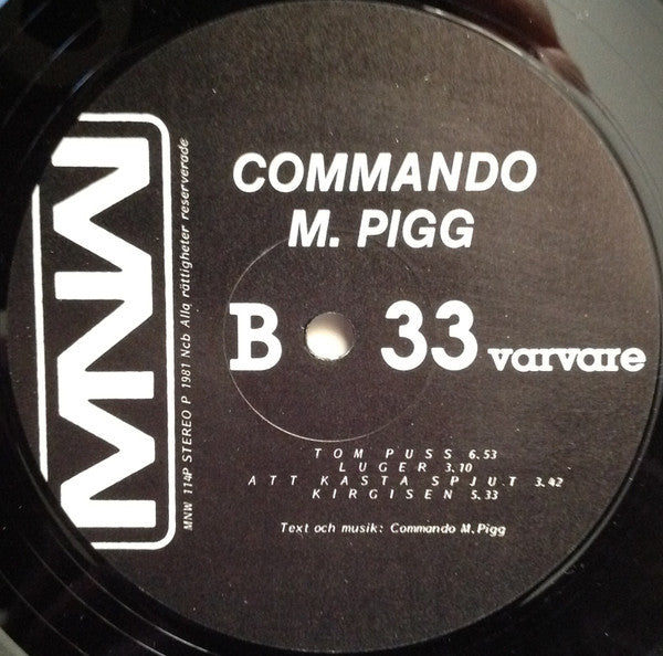 Commando M. Pigg ~ Commando M. Pigg (Vinyl) - Djungel & Jazz