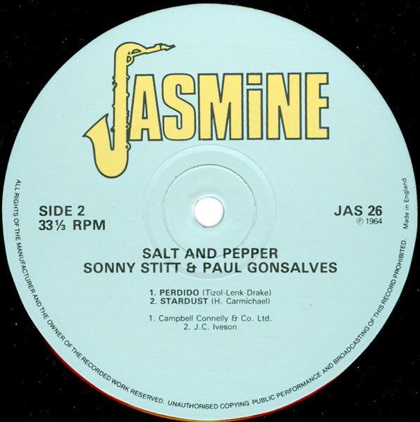 Sonny Stitt And Paul Gonsalves ~ Salt And Pepper (Vinyl) - Djungel & Jazz