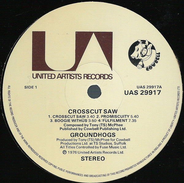The Groundhogs ~ Crosscut Saw (Vinyl) - Djungel & Jazz