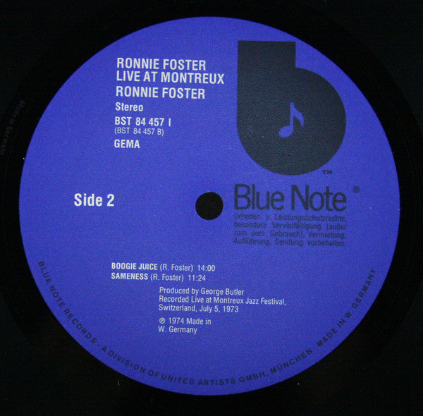 Ronnie Foster ~ Live At Montreux (Vinyl) - Djungel & Jazz